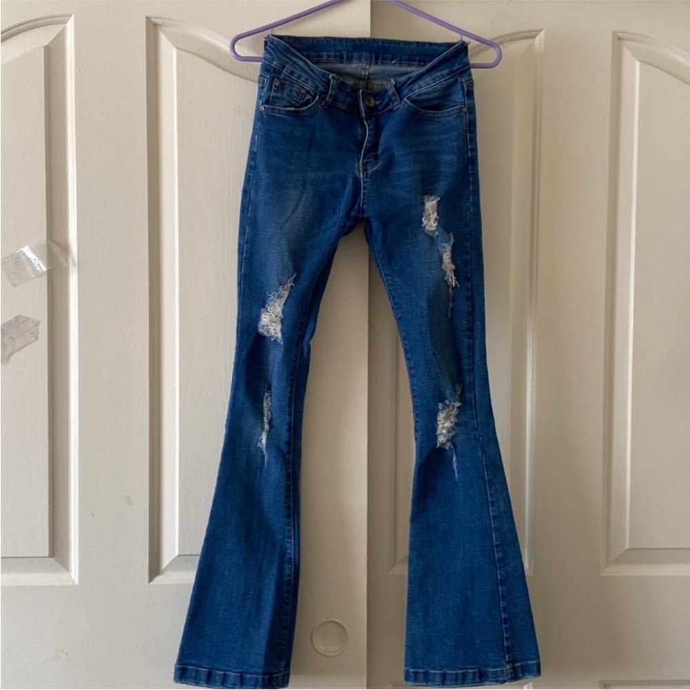 DOLCE & GABBANA  Blue Distressed Women's Jeans. Size 25